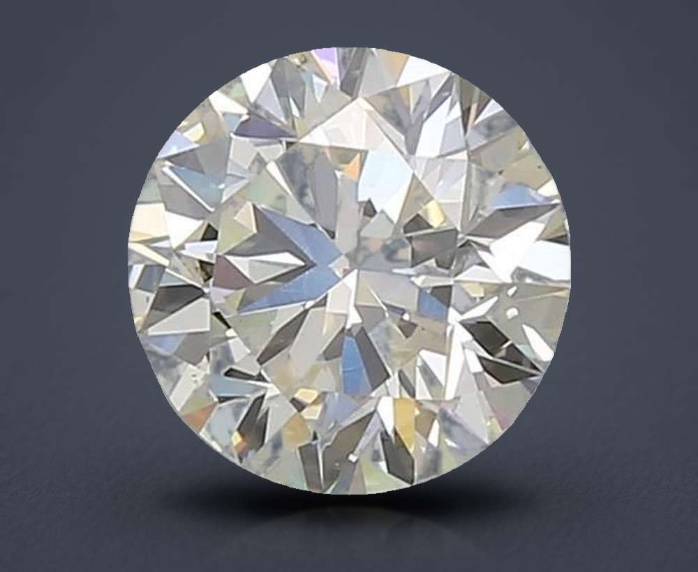 1.71ct K VS2 Rare Carat Ideal Cut Round Diamond