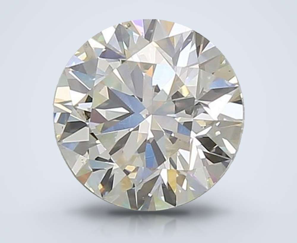 1.71ct K VS2 Rare Carat Ideal Cut Round Diamond
