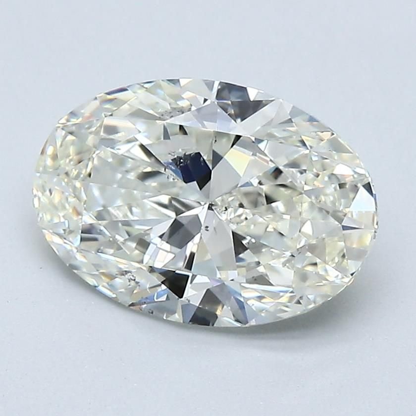 2.01ct J SI1 Rare Carat Ideal Cut Oval Diamond