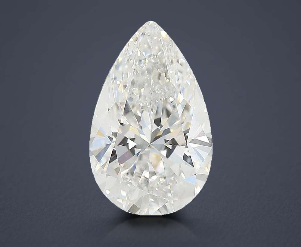 2.10ct E VS1 Rare Carat Ideal Cut Pear Lab Grown Diamond