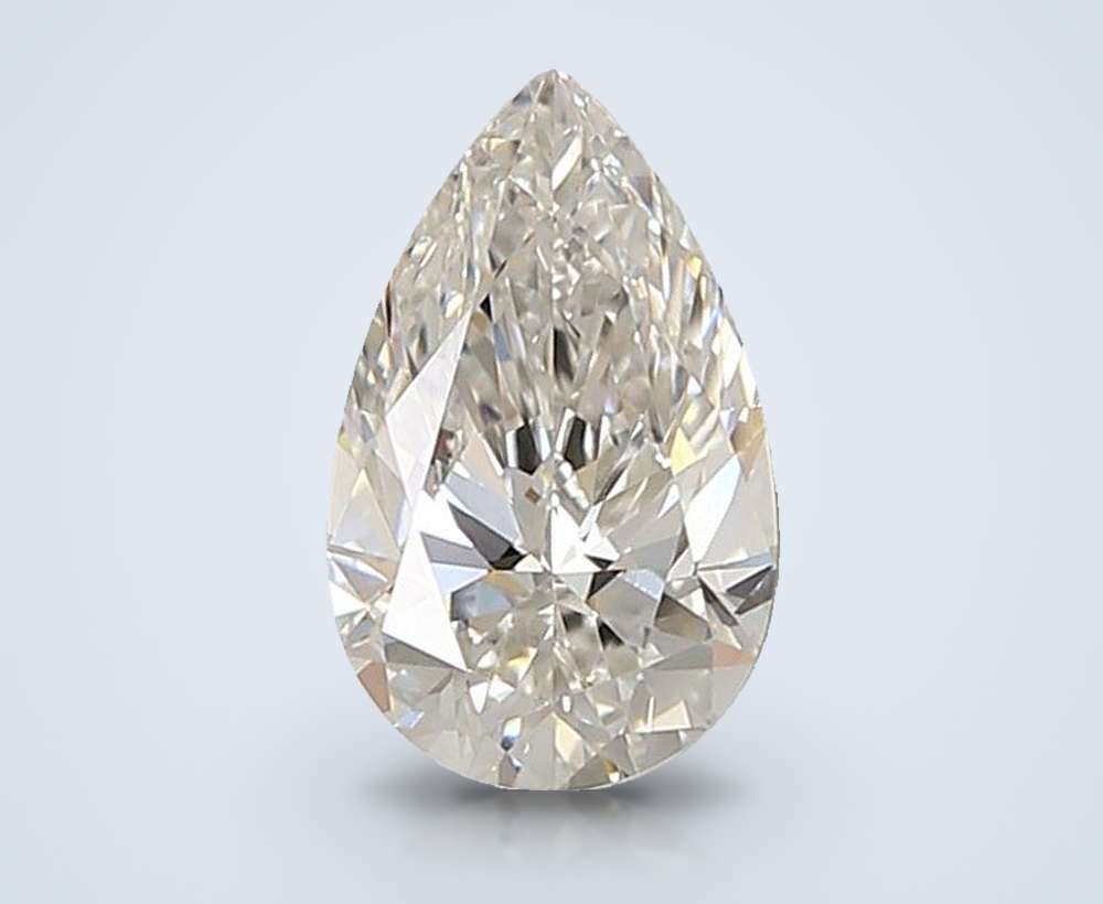 1.25ct F VVS2 Rare Carat Ideal Cut Pear Lab Grown Diamond