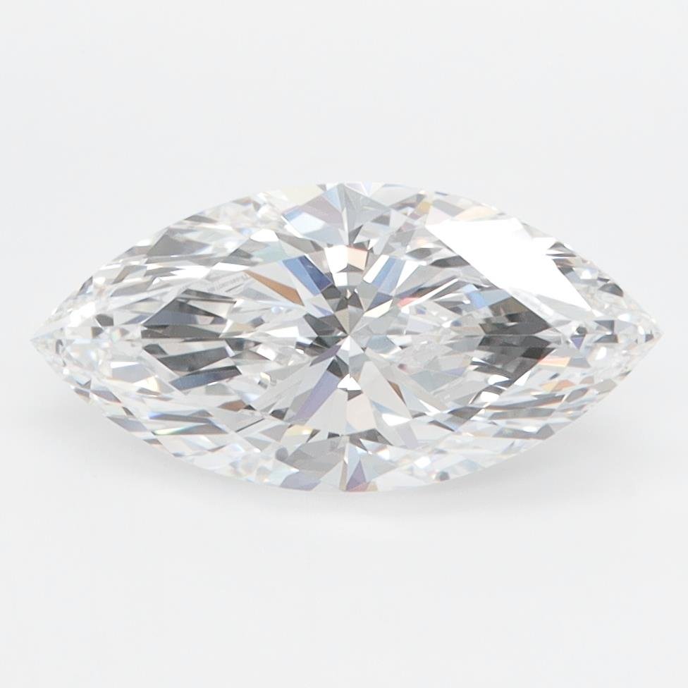 1.76ct D FL Rare Carat Ideal Cut Marquise Lab Grown Diamond