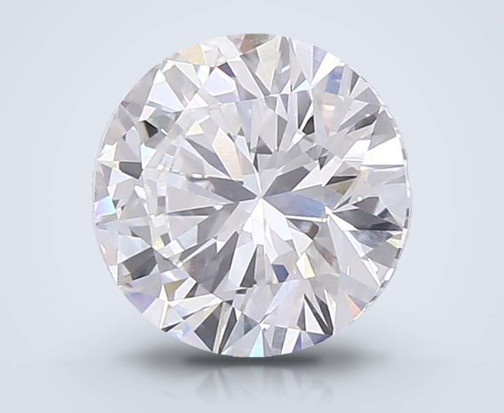 5.16ct H VS1 Excellent Cut Round Lab Grown Diamond