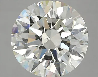3.36ct K SI1 Rare Carat Ideal Cut Round Diamond
