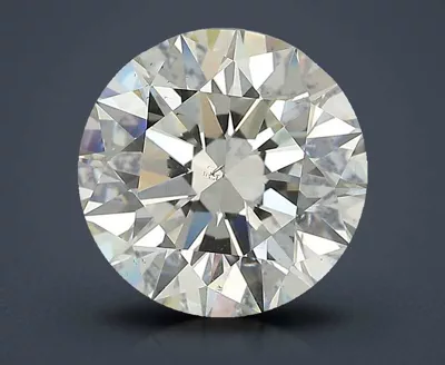 3.36ct K SI1 Rare Carat Ideal Cut Round Diamond