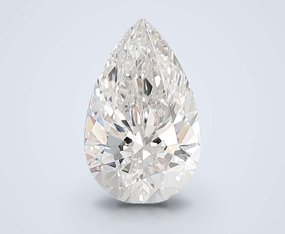 4.09ct E VS1 Rare Carat Ideal Cut Pear Lab Grown Diamond