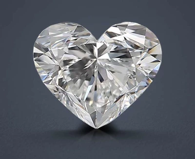 0.90ct F VS2 Rare Carat Ideal Cut Heart Diamond