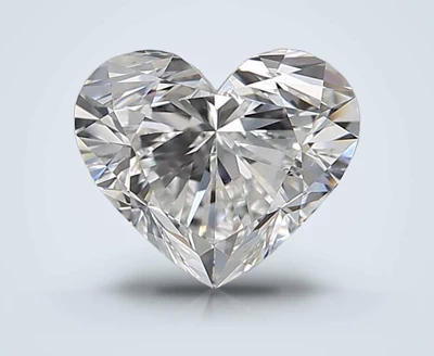 0.90ct F VS2 Rare Carat Ideal Cut Heart Diamond