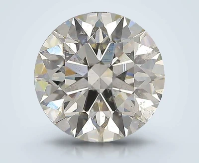 3.03ct J SI2 Rare Carat Ideal Cut Round Diamond