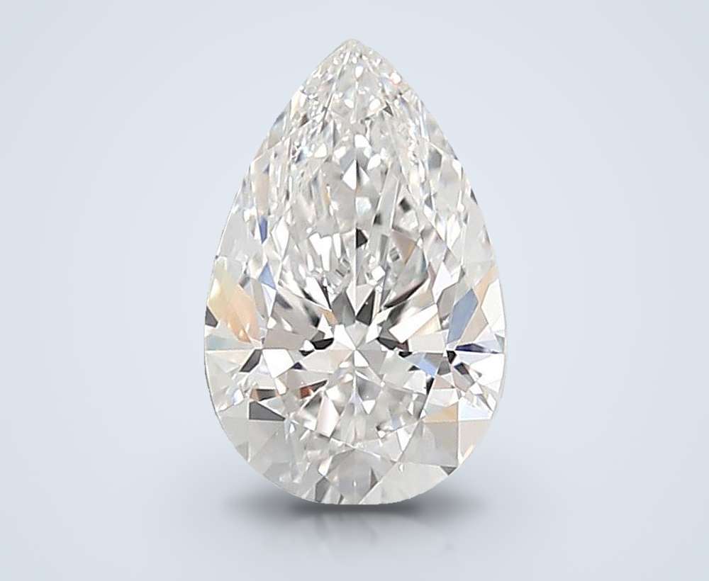 2.58ct E VS1 Rare Carat Ideal Cut Pear Lab Grown Diamond