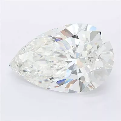 4.06ct F VS1 Rare Carat Ideal Cut Pear Lab Grown Diamond