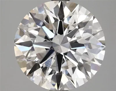 3.95ct F SI1 Rare Carat Ideal Cut Round Lab Grown Diamond