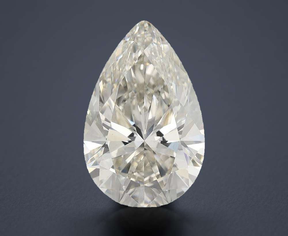 7.27ct H VS2 Rare Carat Ideal Cut Pear Lab Grown Diamond