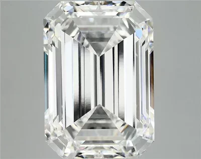 12.02ct F VVS2 Rare Carat Ideal Cut Emerald Lab Grown Diamond