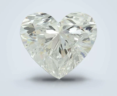 3.03ct F VVS2 Rare Carat Ideal Cut Heart Lab Grown Diamond