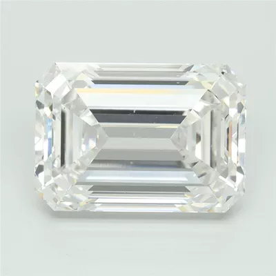 7.02ct F VS2 Rare Carat Ideal Cut Emerald Lab Grown Diamond