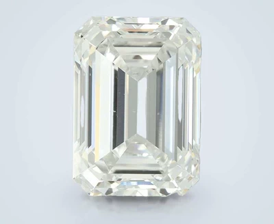 7.02ct F VS2 Rare Carat Ideal Cut Emerald Lab Grown Diamond