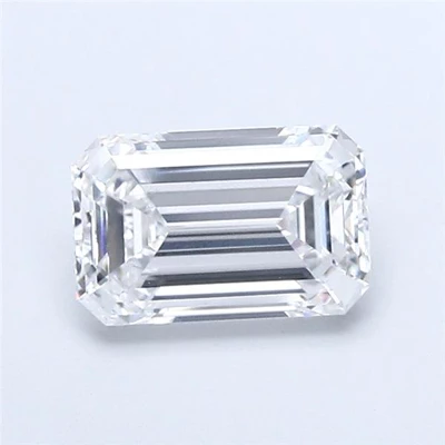 6.07ct E VS2 Rare Carat Ideal Cut Emerald Lab Grown Diamond