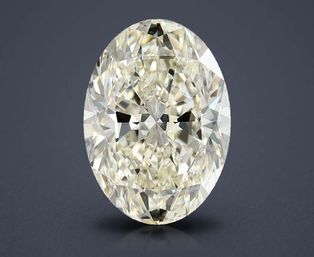 3.02ct K VS2 Very Good Cut Oval Diamond