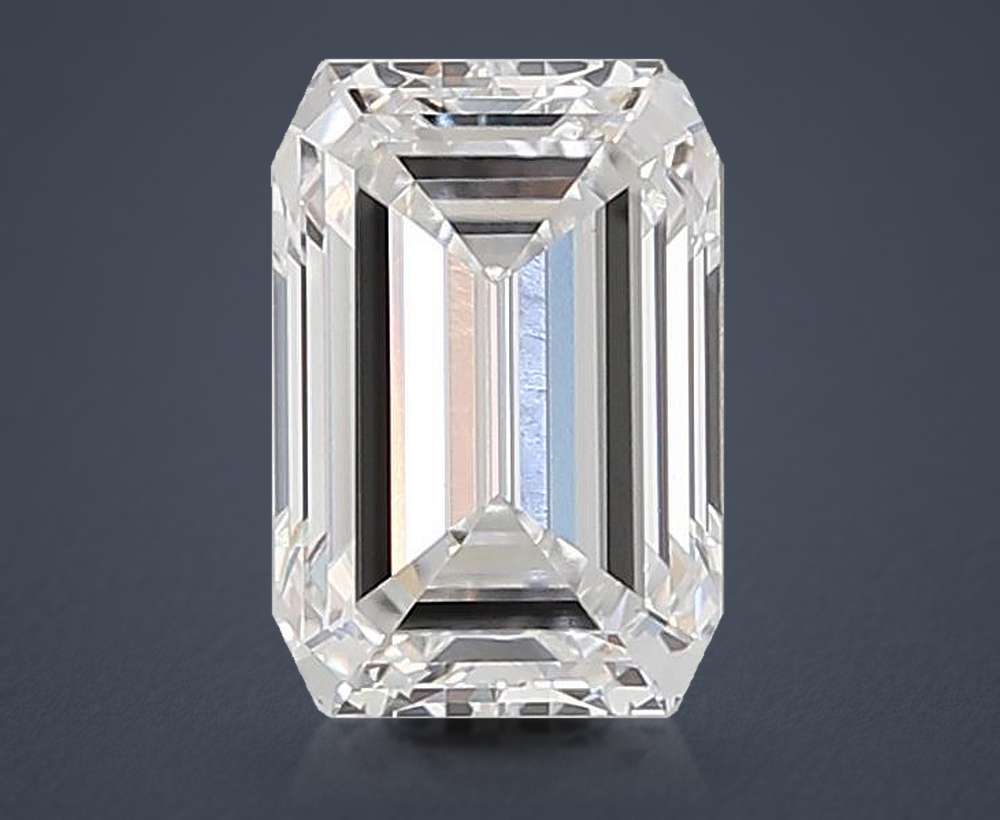 3.08ct E VS1 Rare Carat Ideal Cut Emerald Lab Grown Diamond