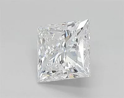 0.88ct E VVS2 Rare Carat Ideal Cut Princess Lab Grown Diamond