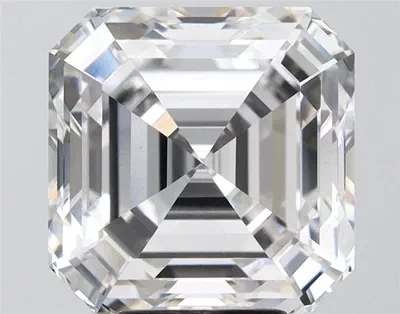 7.55ct F VS1 Rare Carat Ideal Cut Asscher Lab Grown Diamond