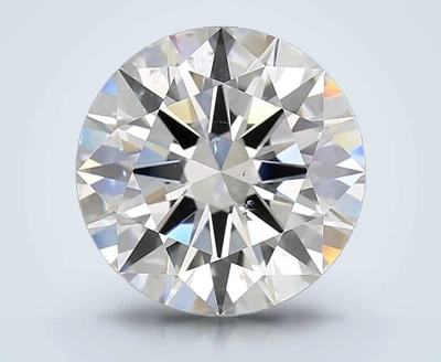 5.01ct F SI2 Rare Carat Ideal Cut Round Diamond