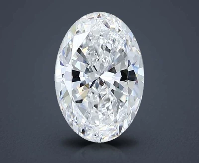 2.50ct D SI1 Rare Carat Ideal Cut Oval Diamond