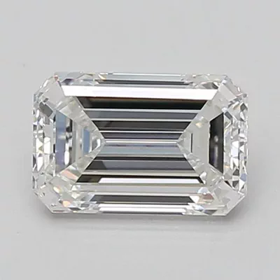 1.24ct E VVS2 Rare Carat Ideal Cut Emerald Lab Grown Diamond