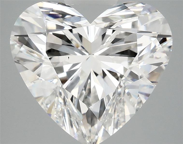 5.21ct F VS1 Rare Carat Ideal Cut Heart Lab Grown Diamond