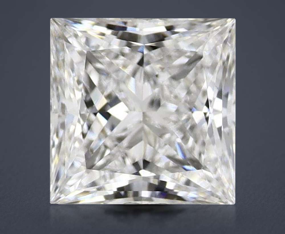1.57ct E VVS2 Very Good Cut Princess Lab Grown Diamond