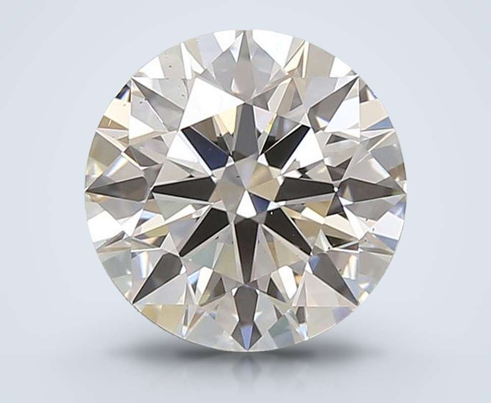 3.01ct D VS2 Rare Carat Ideal Cut Round Lab Grown Diamond