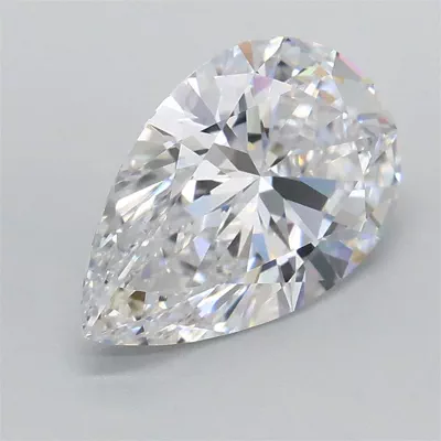 1.59ct D VVS2 Rare Carat Ideal Cut Pear Lab Grown Diamond