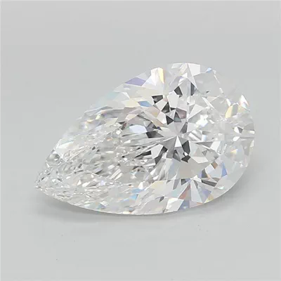 3.06ct E VS2 Rare Carat Ideal Cut Pear Lab Grown Diamond