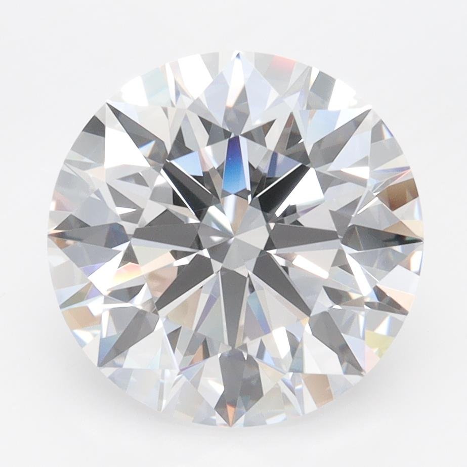 4.06ct D VVS2 Rare Carat Ideal Cut Round Lab Grown Diamond