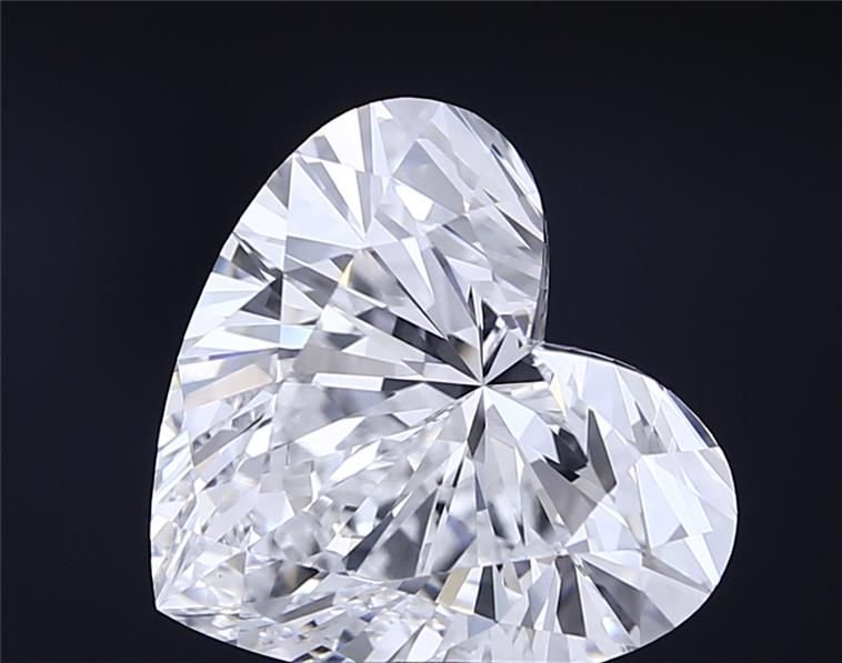 8.01ct F VVS2 Very Good Cut Heart Lab Grown Diamond