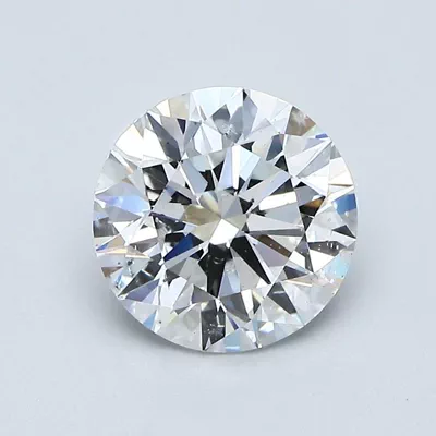 2.01ct E SI2 Rare Carat Ideal Cut Round Diamond