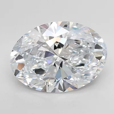 3.53ct F VS1 Rare Carat Ideal Cut Oval Lab Grown Diamond