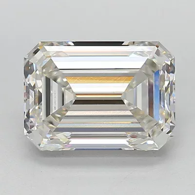 4.99ct G VS1 Rare Carat Ideal Cut Emerald Lab Grown Diamond