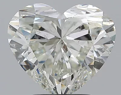 3.01ct J SI2 Rare Carat Ideal Cut Heart Diamond