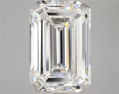 15.58ct F VVS2 Rare Carat Ideal Cut Emerald Lab Grown Diamond