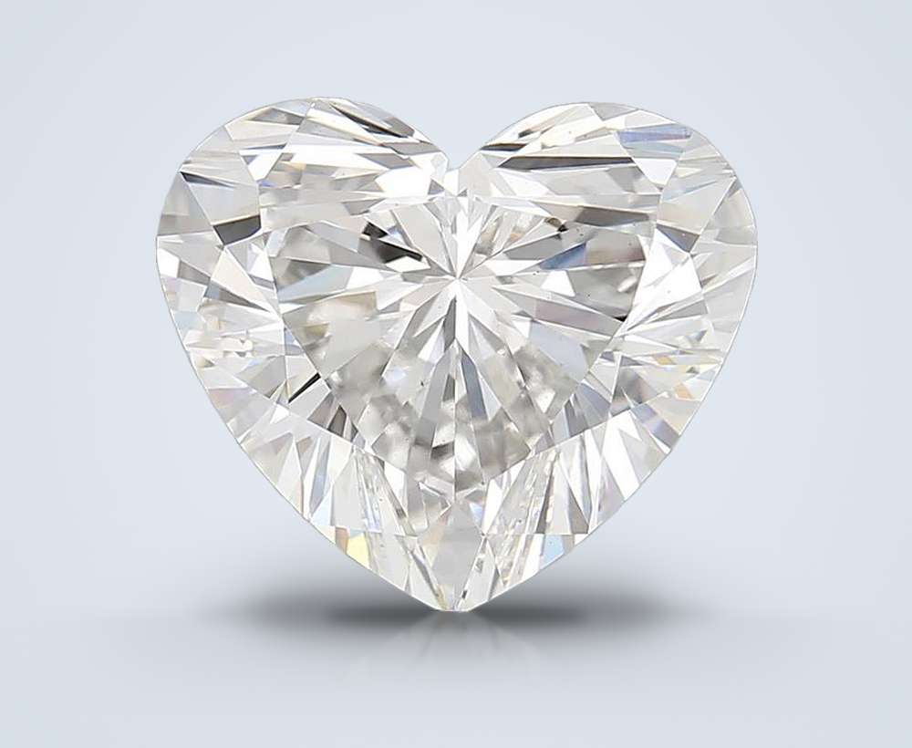 6.22ct G VS2 Very Good Cut Heart Lab Grown Diamond
