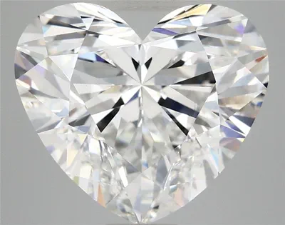 6.19ct E VVS2 Rare Carat Ideal Cut Heart Lab Grown Diamond