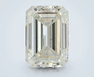 3.51ct G SI2 Rare Carat Ideal Cut Emerald Lab Grown Diamond