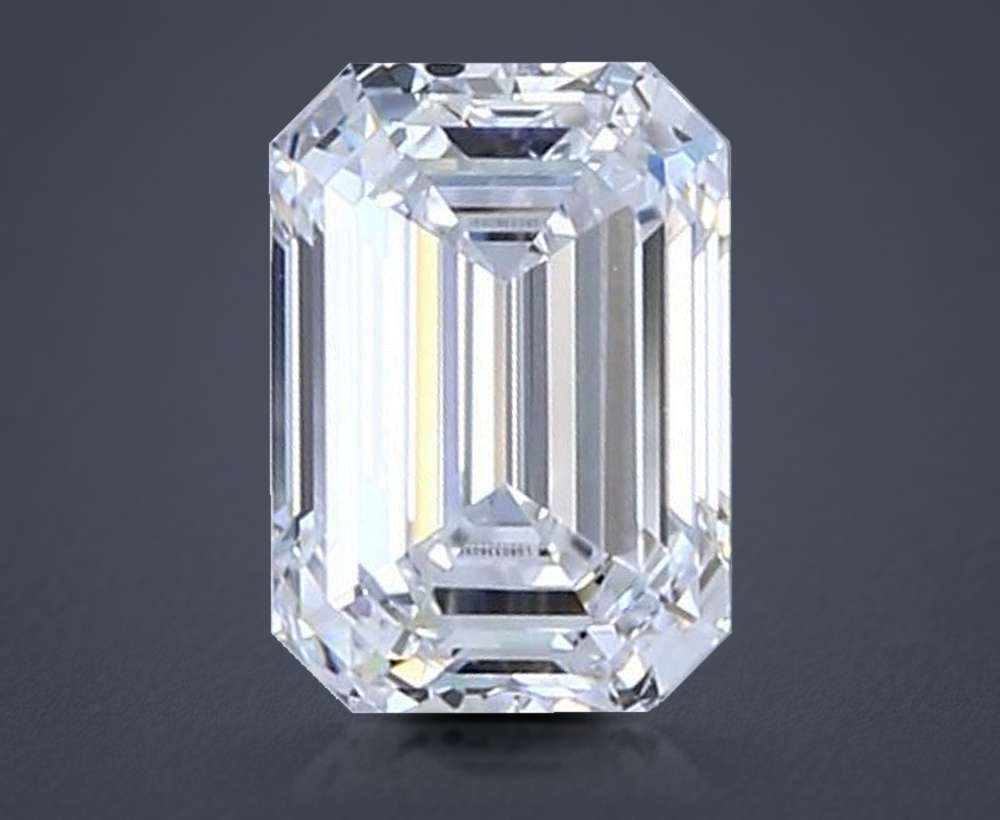 1.20ct D VVS2 Rare Carat Ideal Cut Emerald Lab Grown Diamond