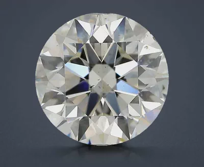 2.77ct K SI2 Rare Carat Ideal Cut Round Diamond