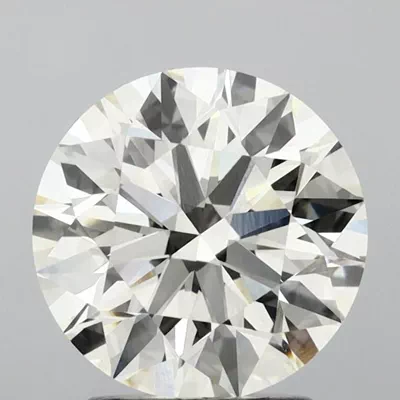 3.17ct J VVS2 Rare Carat Ideal Cut Round Lab Grown Diamond