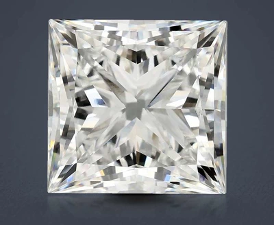10.68ct F VVS2 Rare Carat Ideal Cut Princess Lab Grown Diamond