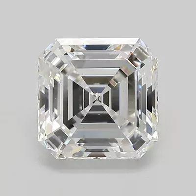 2.58ct E VS2 Rare Carat Ideal Cut Asscher Lab Grown Diamond