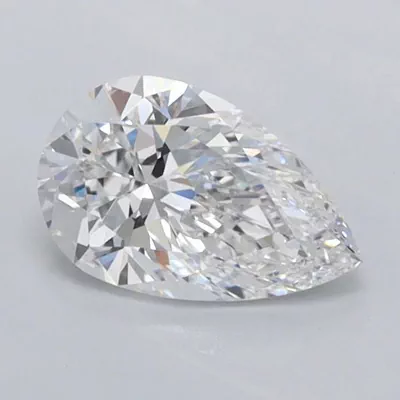 0.74ct D VVS1 Rare Carat Ideal Cut Pear Lab Grown Diamond